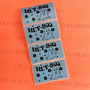 Hey Boo Ghost Packaging Labels Stickers